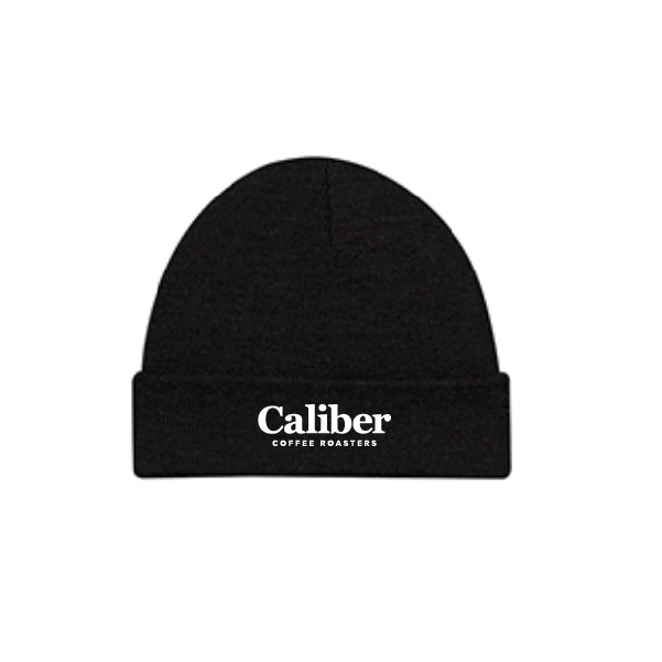 [84009] Caliber Embroidered Logo Toque Black