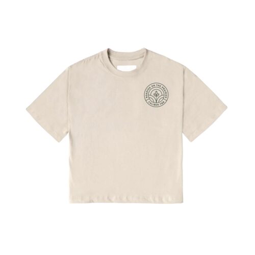 Caliber Bella & Canvas Cropped T-Shirt Heather Dust Small