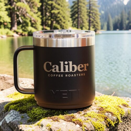 Caliber Yeti Rambler Travel Mug DURASIP Black 10 oz